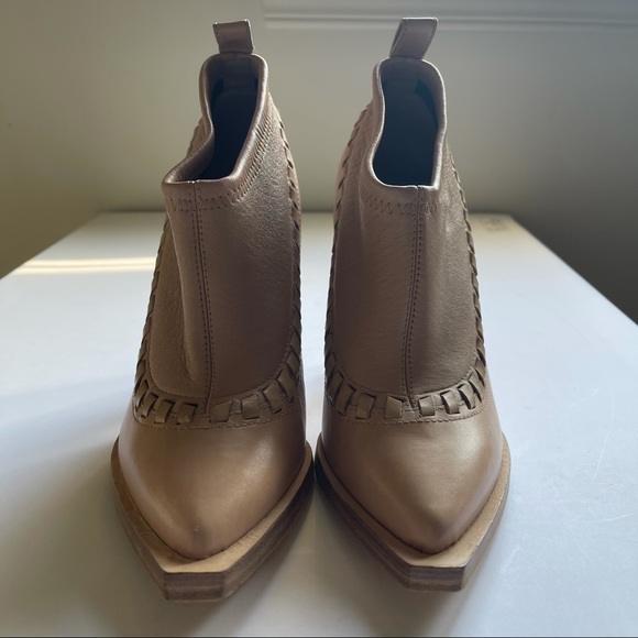 Authentic Alexander Wang tan Leather ankle boots size 36 - Picture 3 of 8